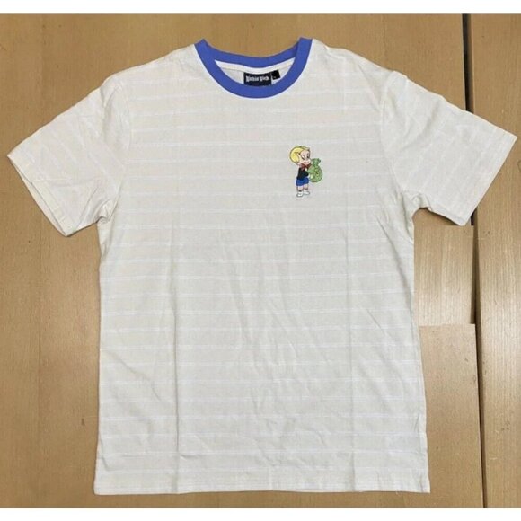Richie Rich Official T-Shirt Mens Small Money Bag Embroidered Short Sleeve Shirt - Picture 5 of 6